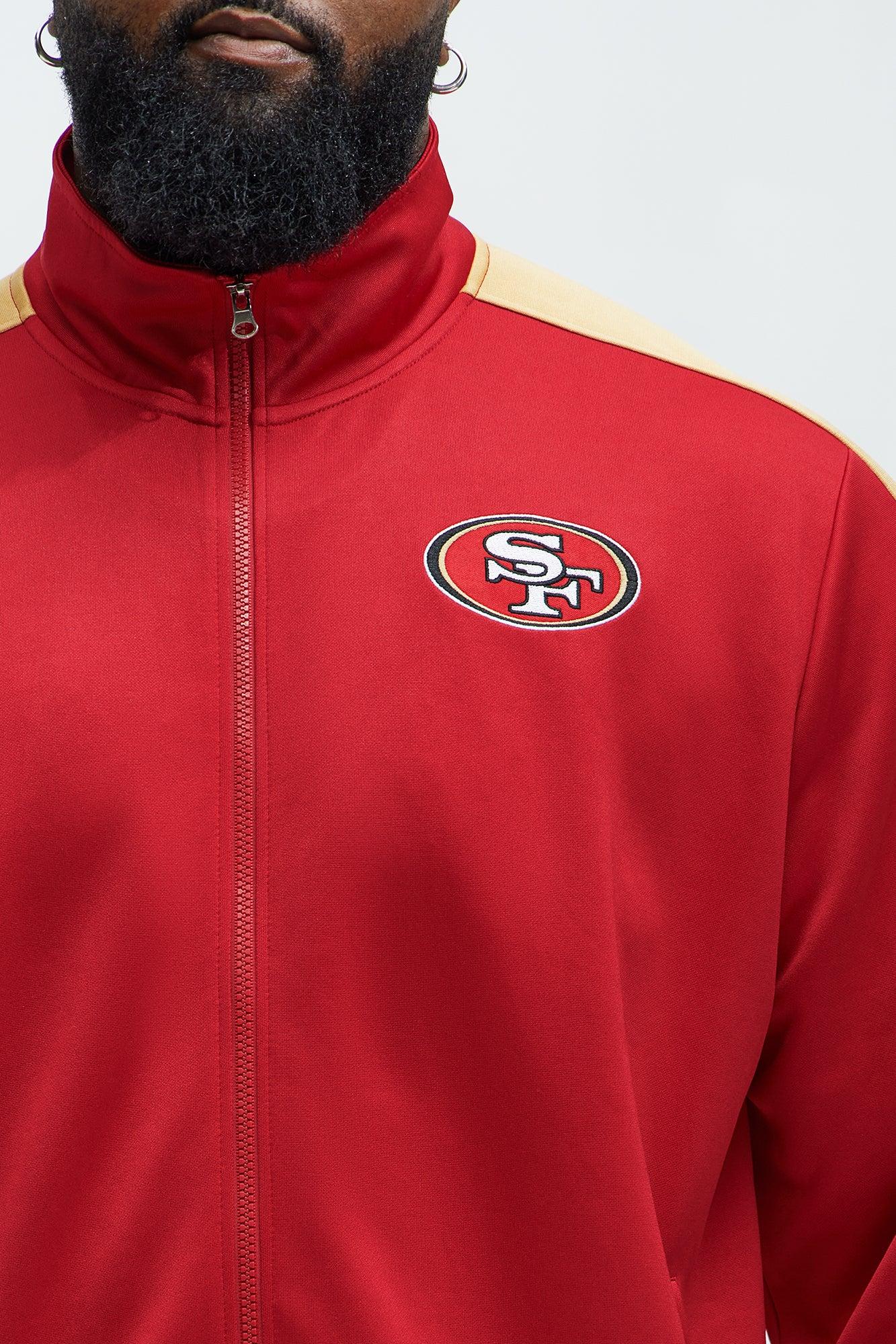 49ers Stand By Track Jacket - Red/combo Male Product Image