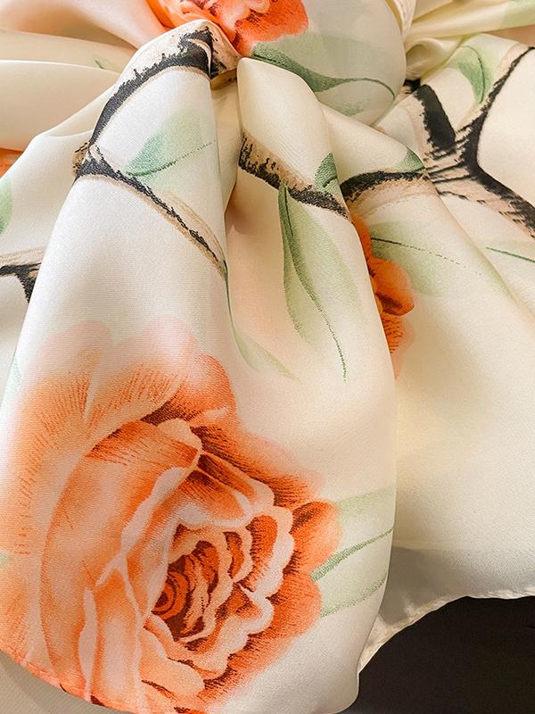 Sun-Protection Floral Printed Shawl&Scarf Product Image