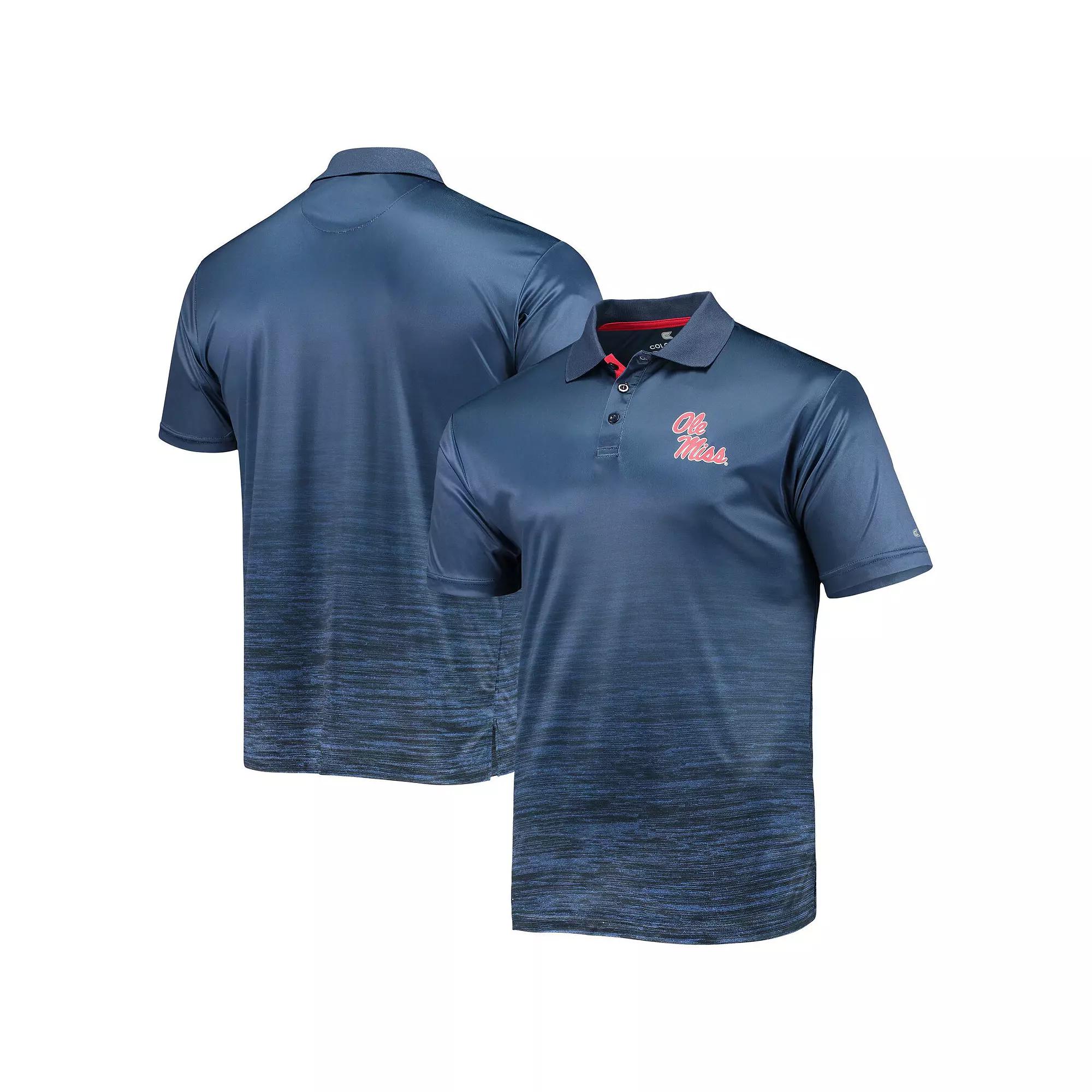 Men's Colosseum Navy Ole Miss Rebels Marshall Polo,  Product Image
