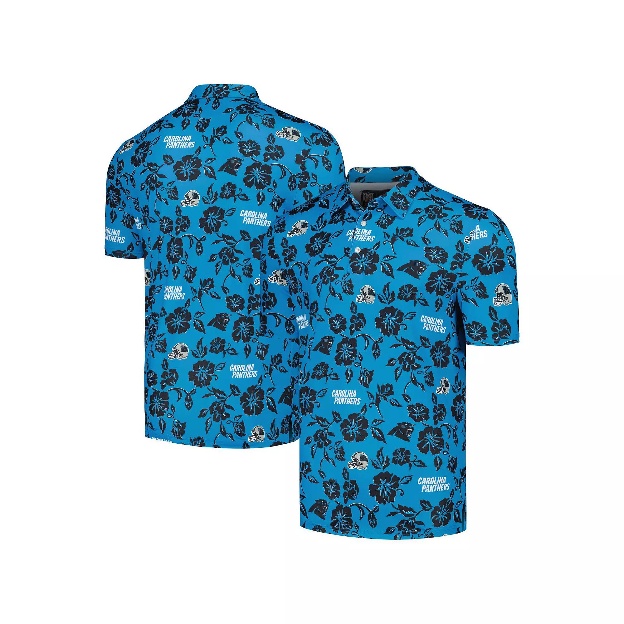 Men's Reyn Spooner Blue Carolina Panthers Pua Performance Polo,  Product Image
