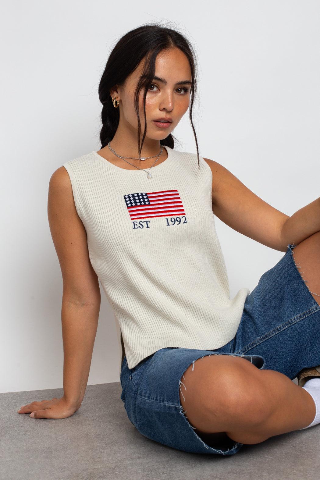 Americana Sweater Vest Product Image