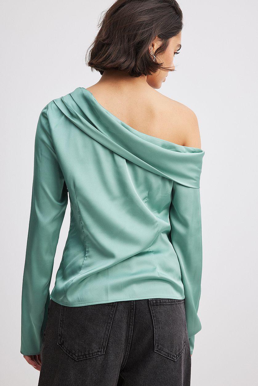 Draped One Shoulder Shirt Product Image
