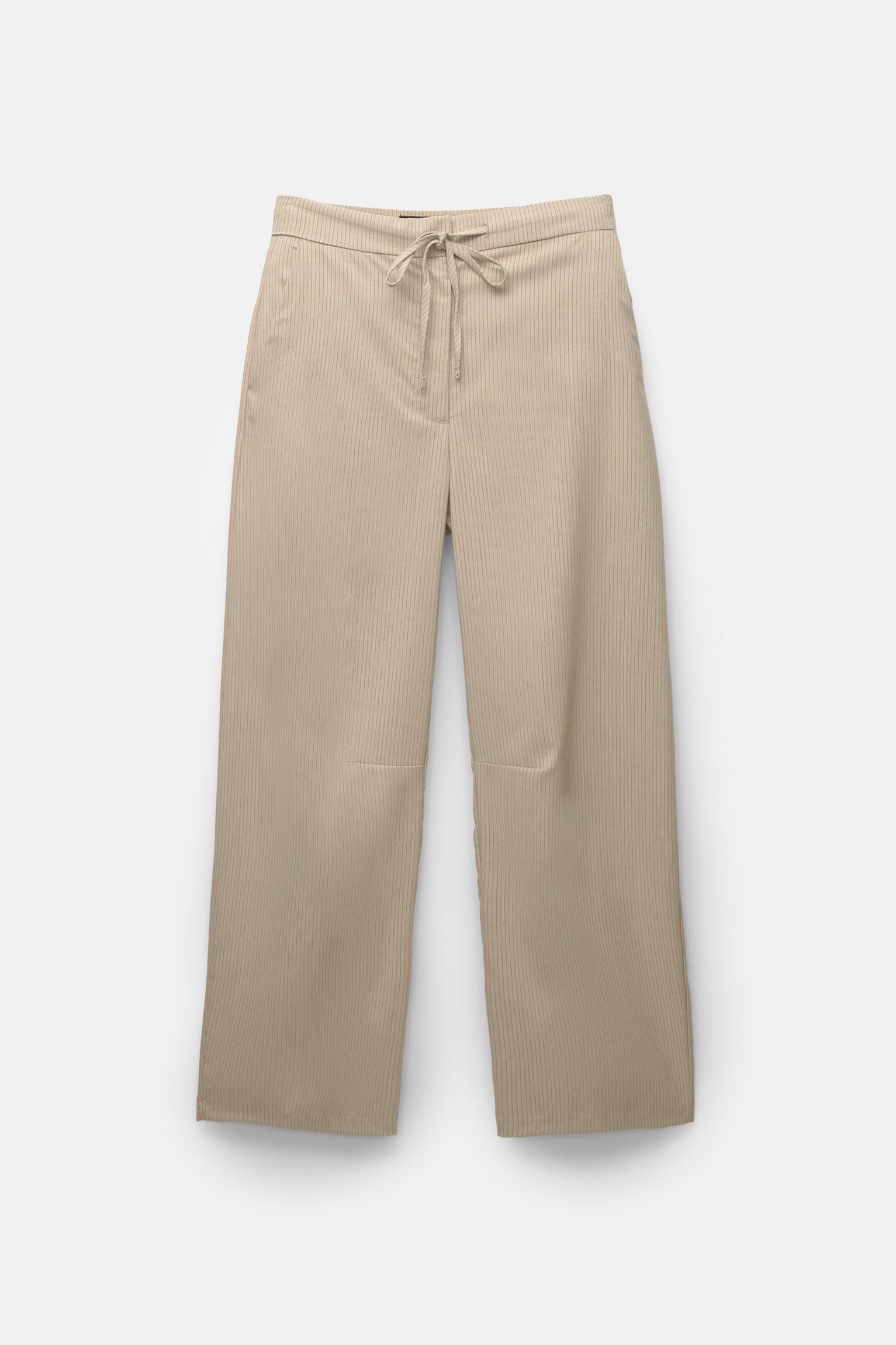 Striped barrel pants Product Image