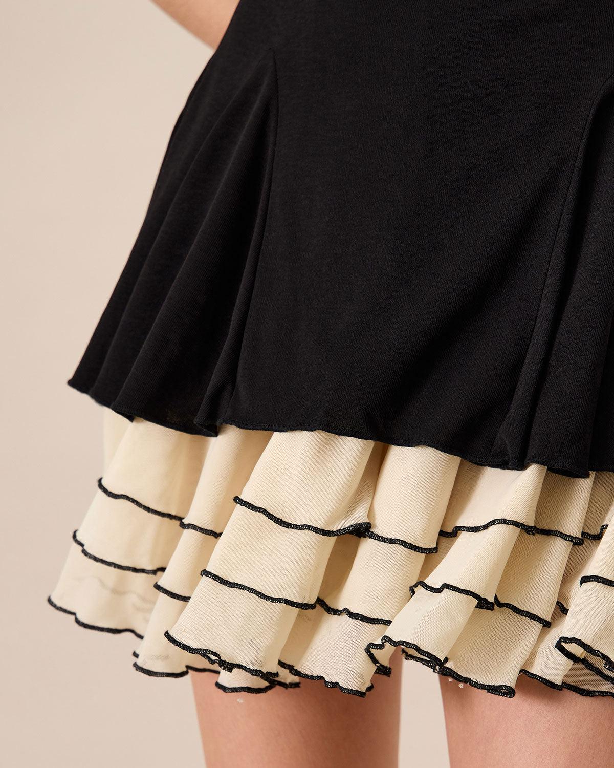 Women's Black Bodycon Knitted Mini Dress Female Product Image