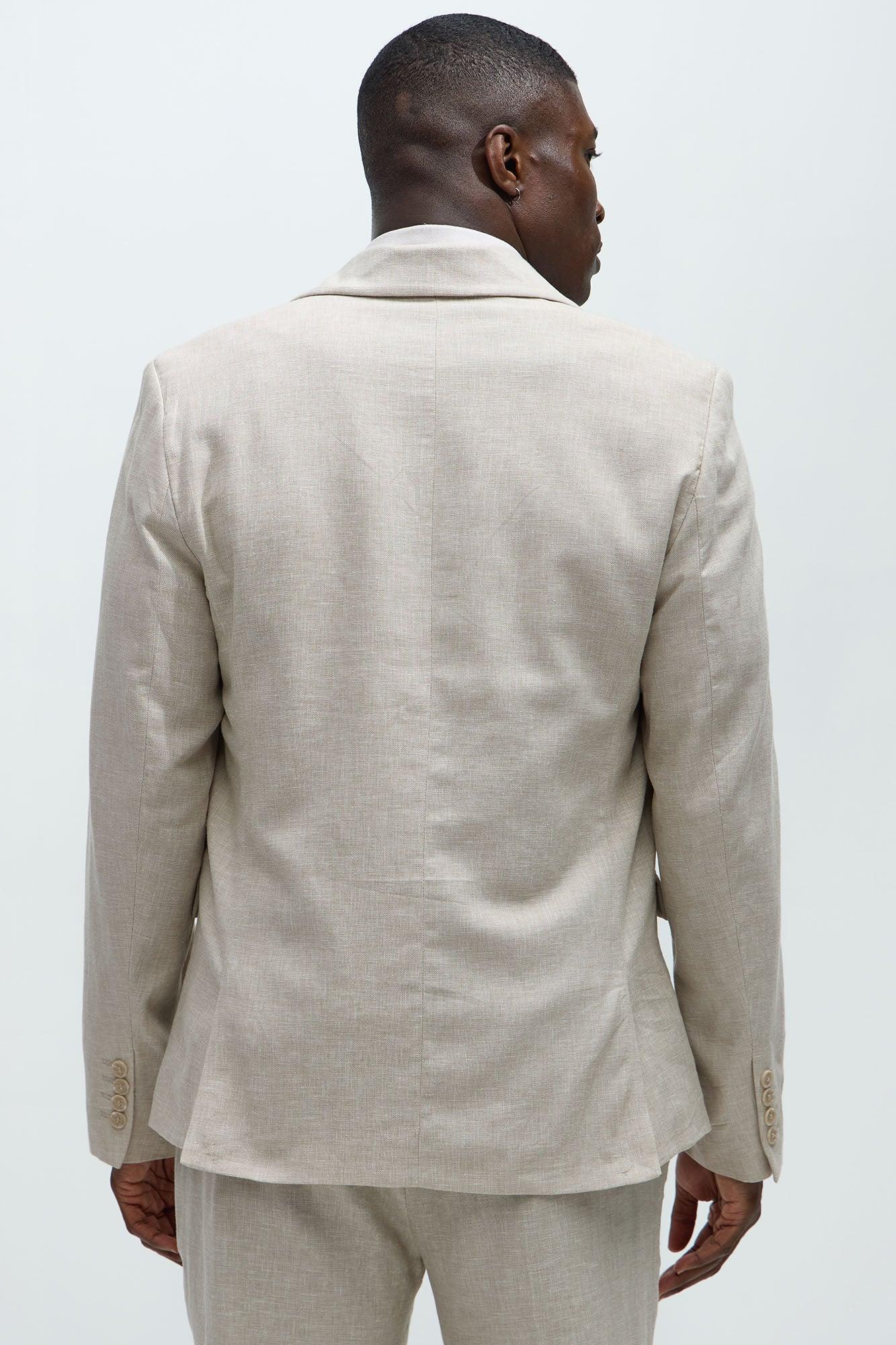 Bahamas Linen Suit Jacket - Stone Product Image
