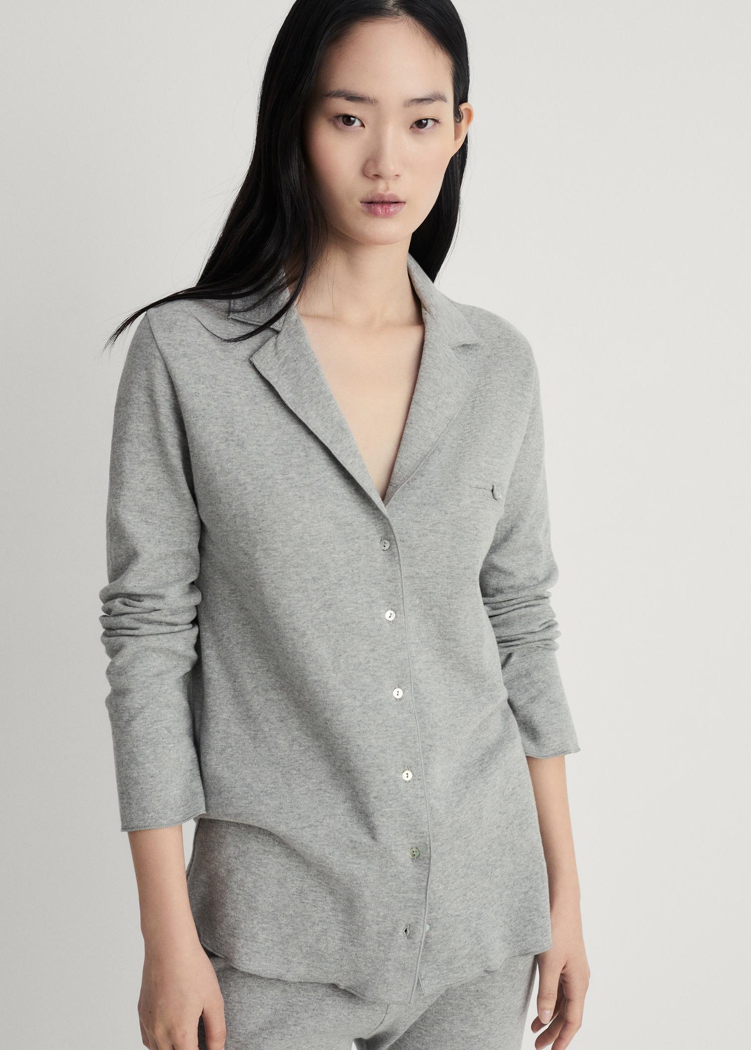 Double-face cotton t-shirt - Women | MANGO USA Product Image