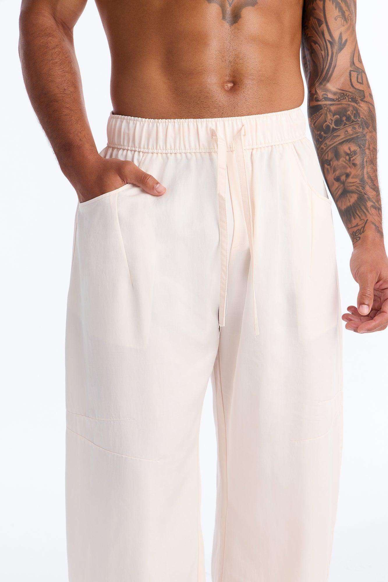 Baggy St. Tropez Pant - Cream Male Product Image