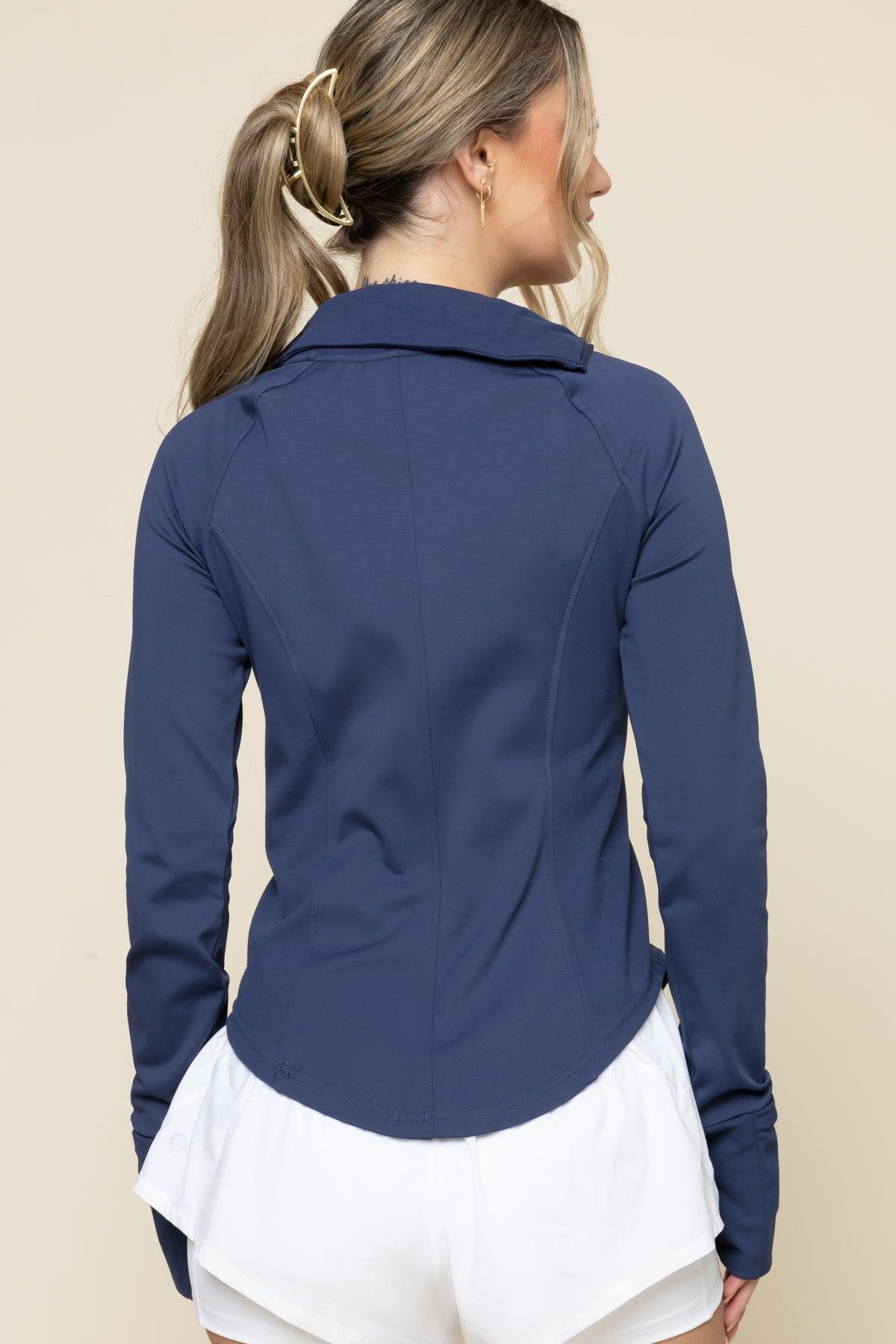 Chasing Pavements Mockneck Pullover - Night Sky Product Image