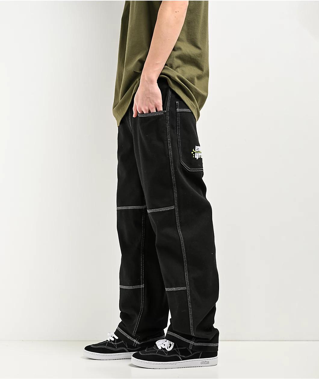 Ninth Hall Ambush Dragon Black Baggy Denim Jeans Product Image