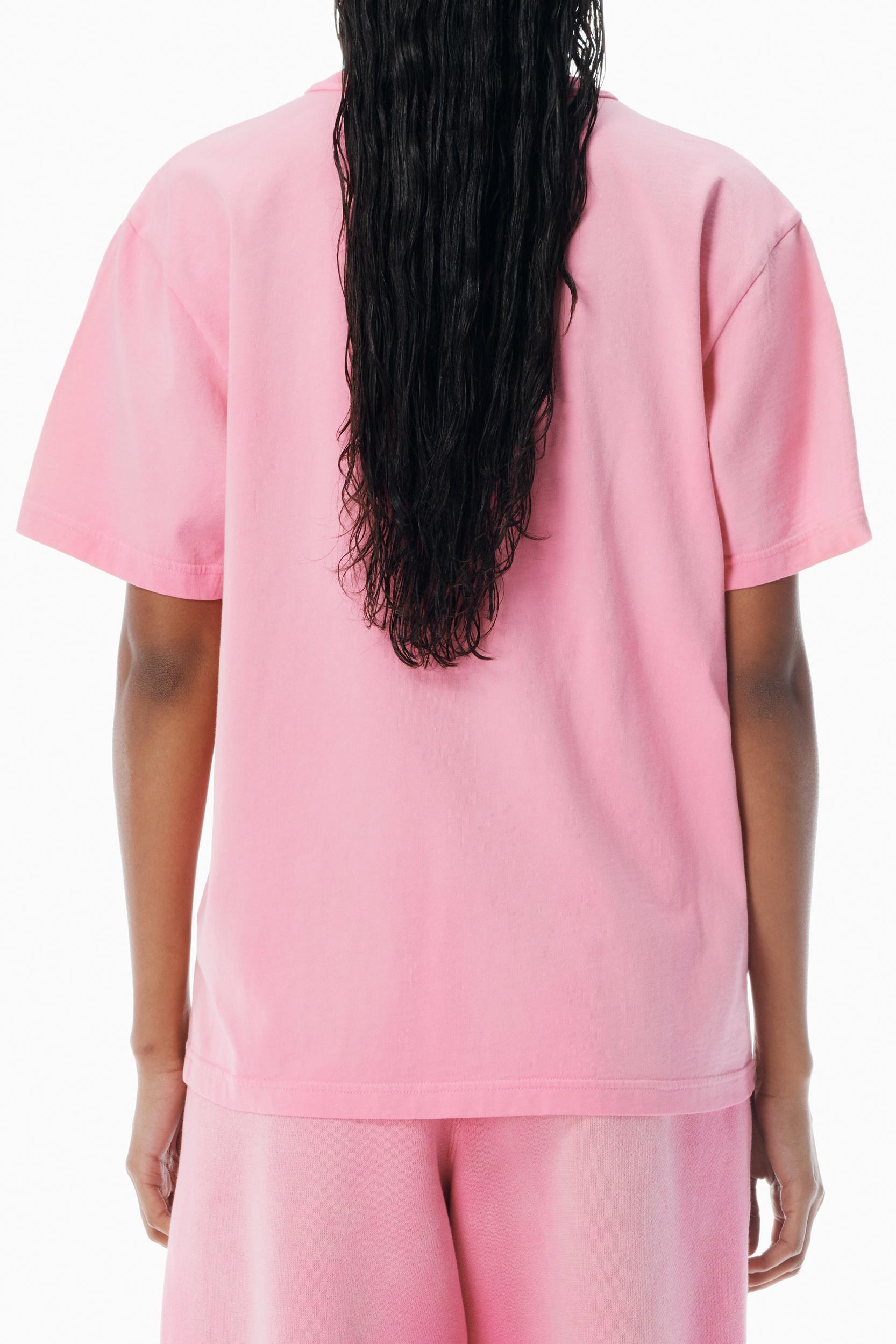 Pink Cotton-jersey Logo Tee Product Image