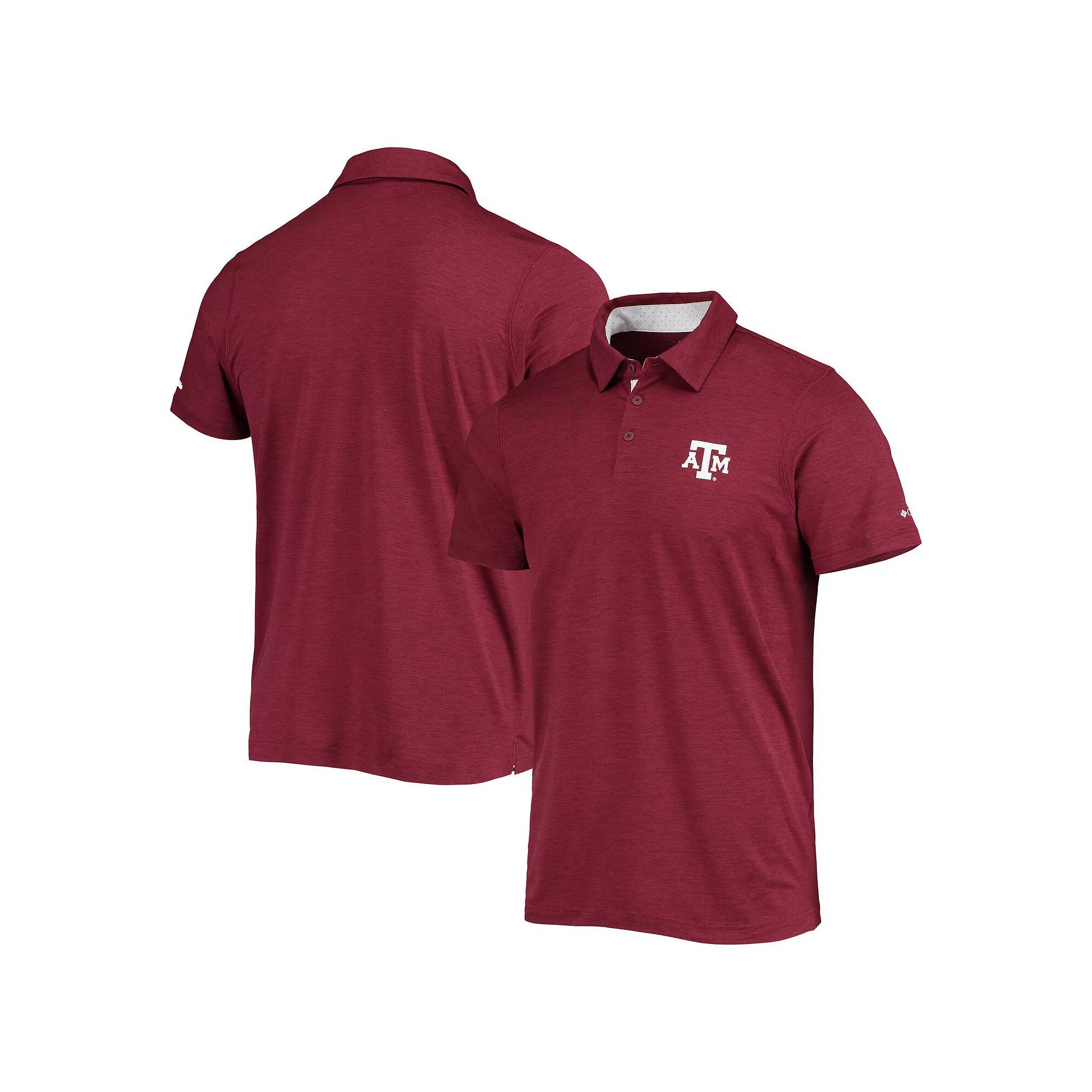 Men's Columbia Maroon Texas A&M Aggies Tech Trail Omni-Shade Polo,  Product Image