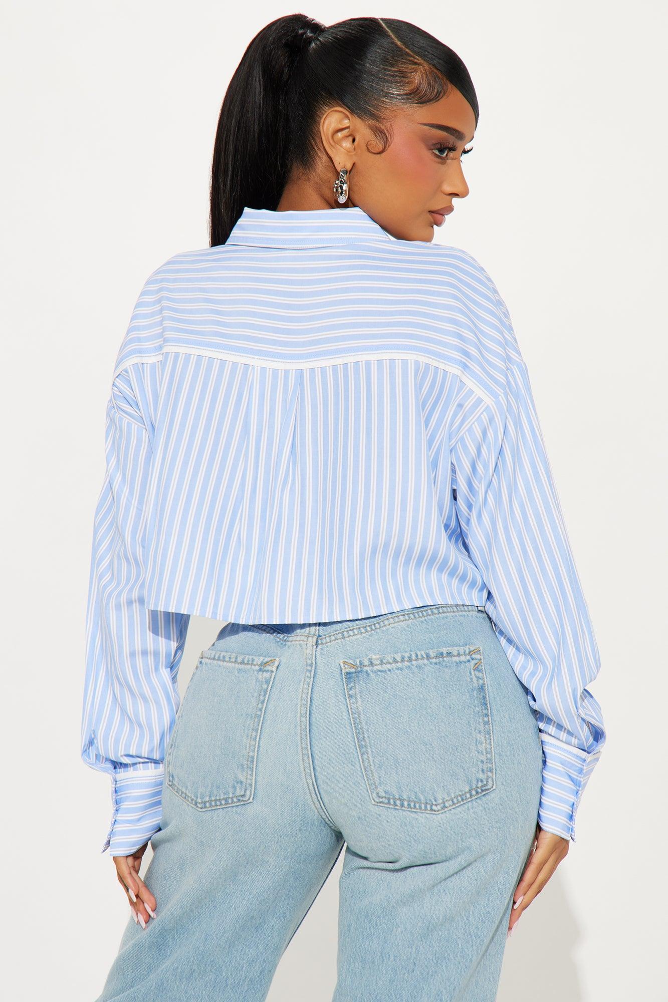 Always Ahead Striped Shirt - Blue/combo Product Image