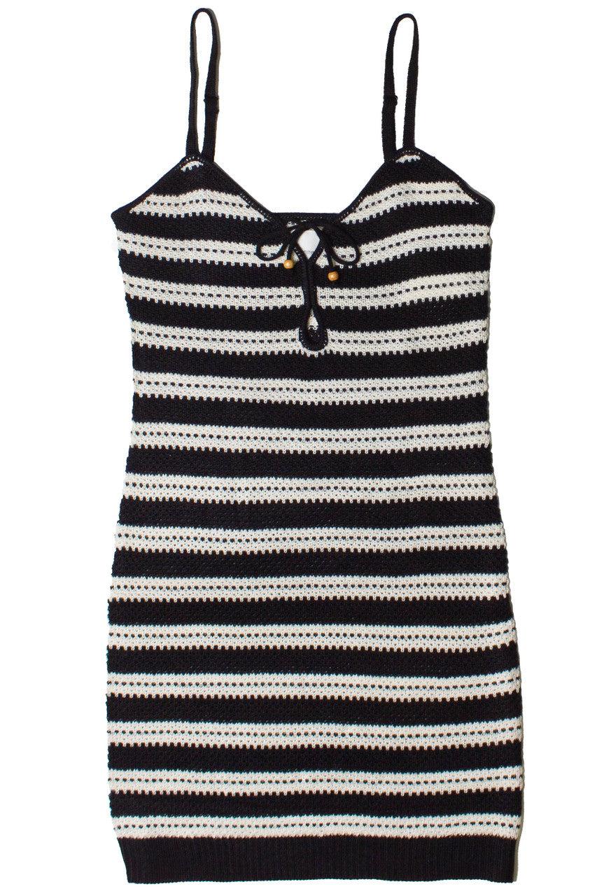 Striped Knit Mini Dress Product Image