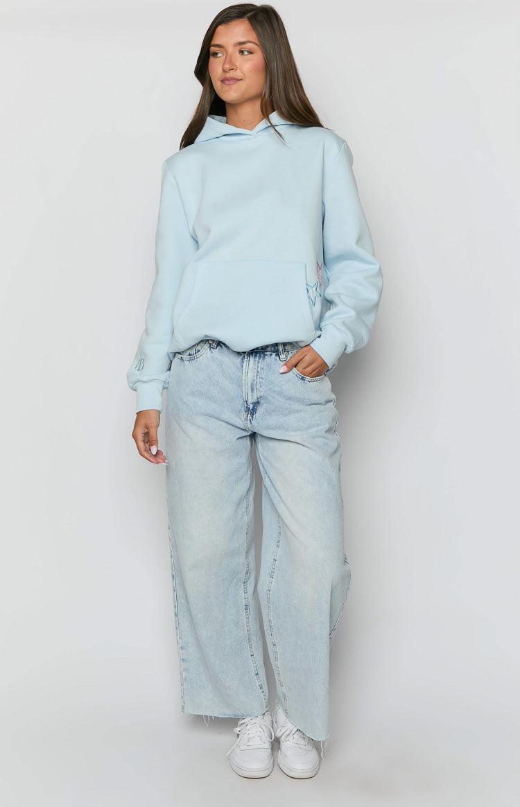 Beginning Light Blue Star Hoodie Baby Product Image