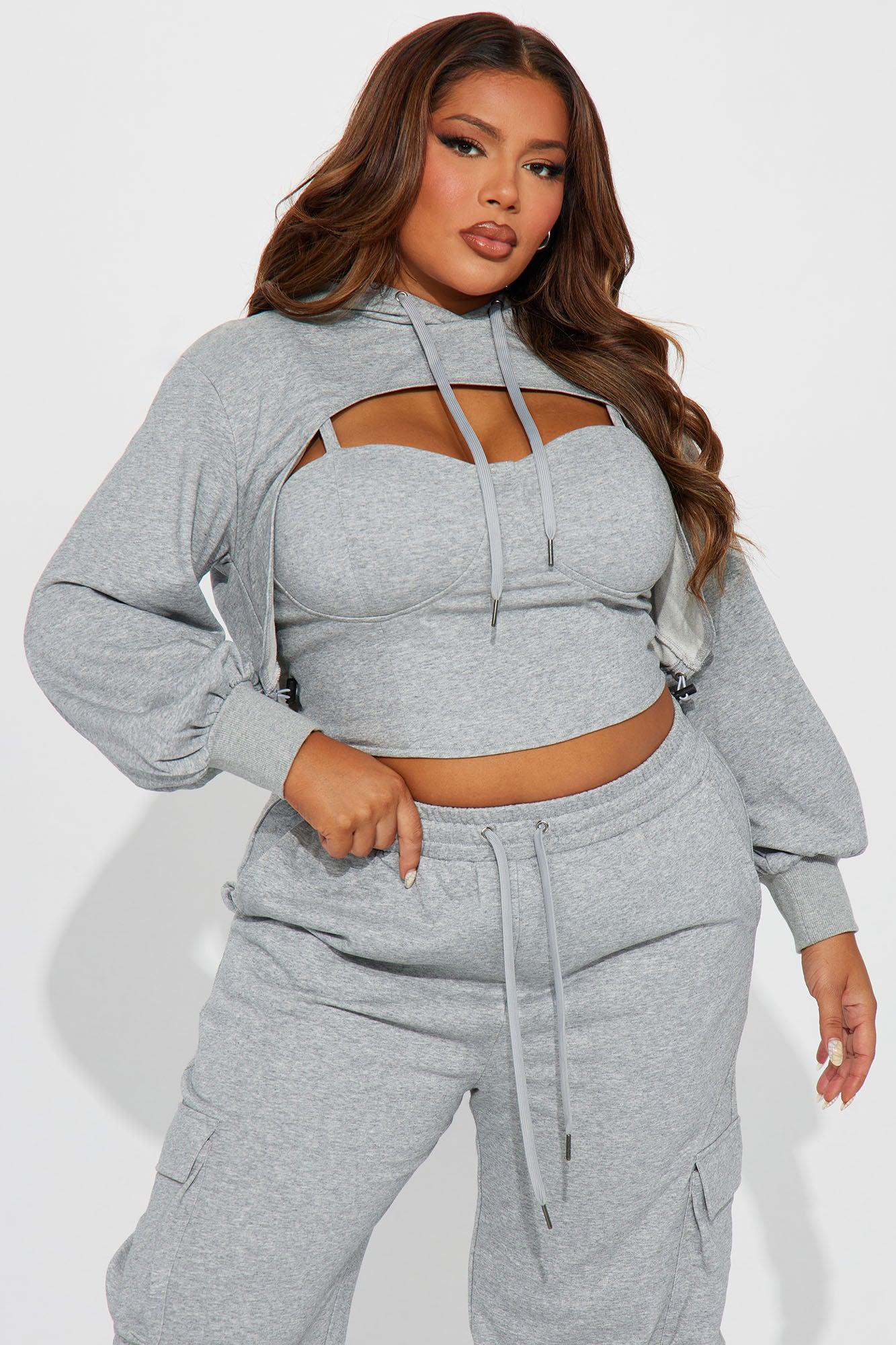 Never Blend In 3 Piece Pant Set - Grey Product Image