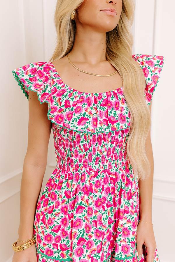 Sweet Garden Floral Midi Dress Product Image