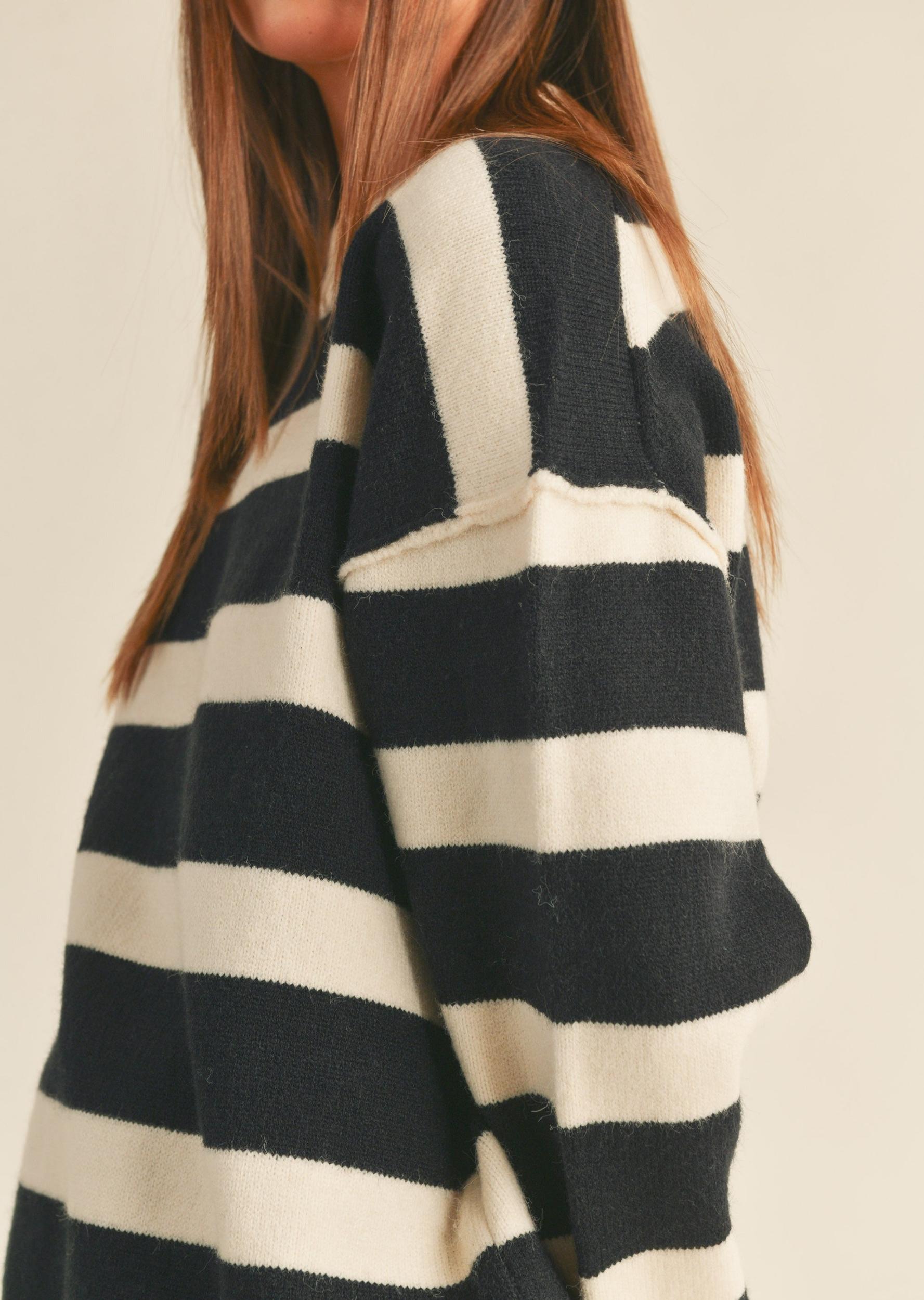 Cozy Stripe Sweater Product Image