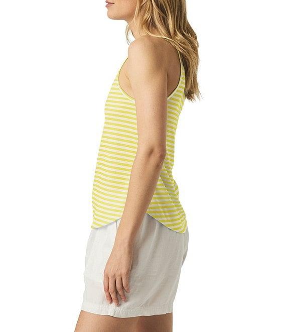 Splendid Marina Knit Stripe Print Crew Neck Sleeveless Tank Product Image