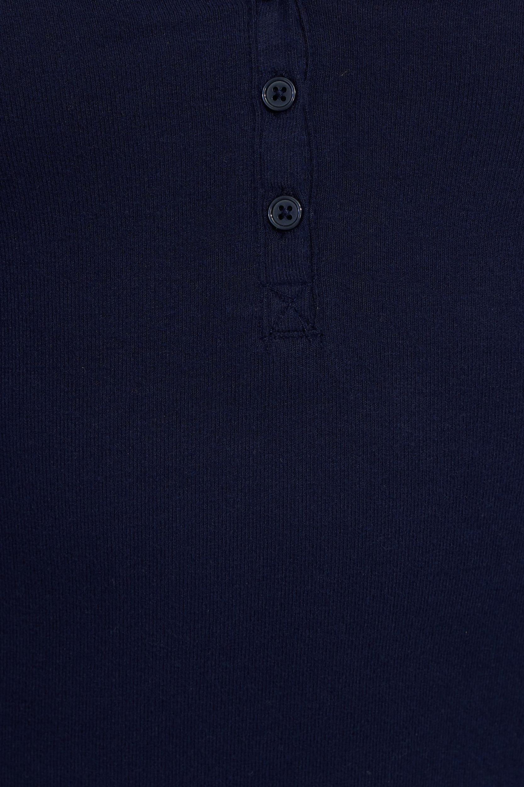 Brushed Jersey Henley Product Image