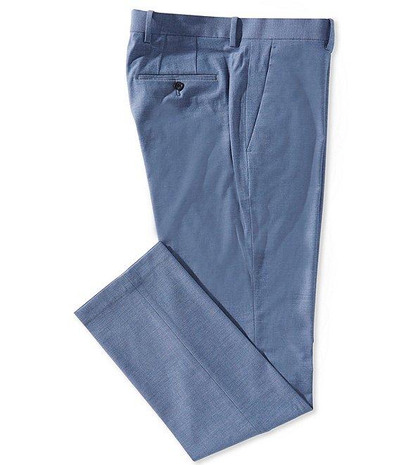 Perry Ellis Big & Tall Slim Fit Performance Stretch Dobby Louis Suit Separates Dress Pants Product Image