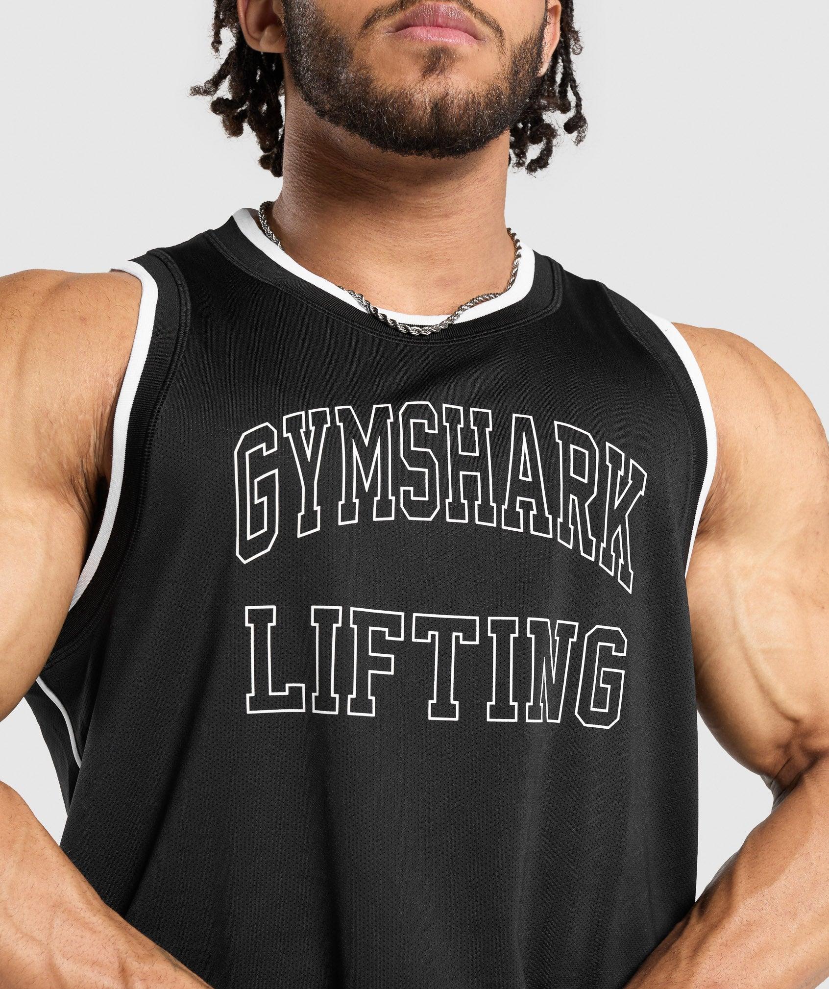 Gymshark Mesh Tank - Black Male Product Image