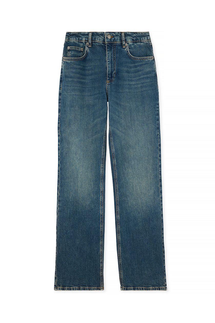 Straight Mid Waist Jeans Product Image