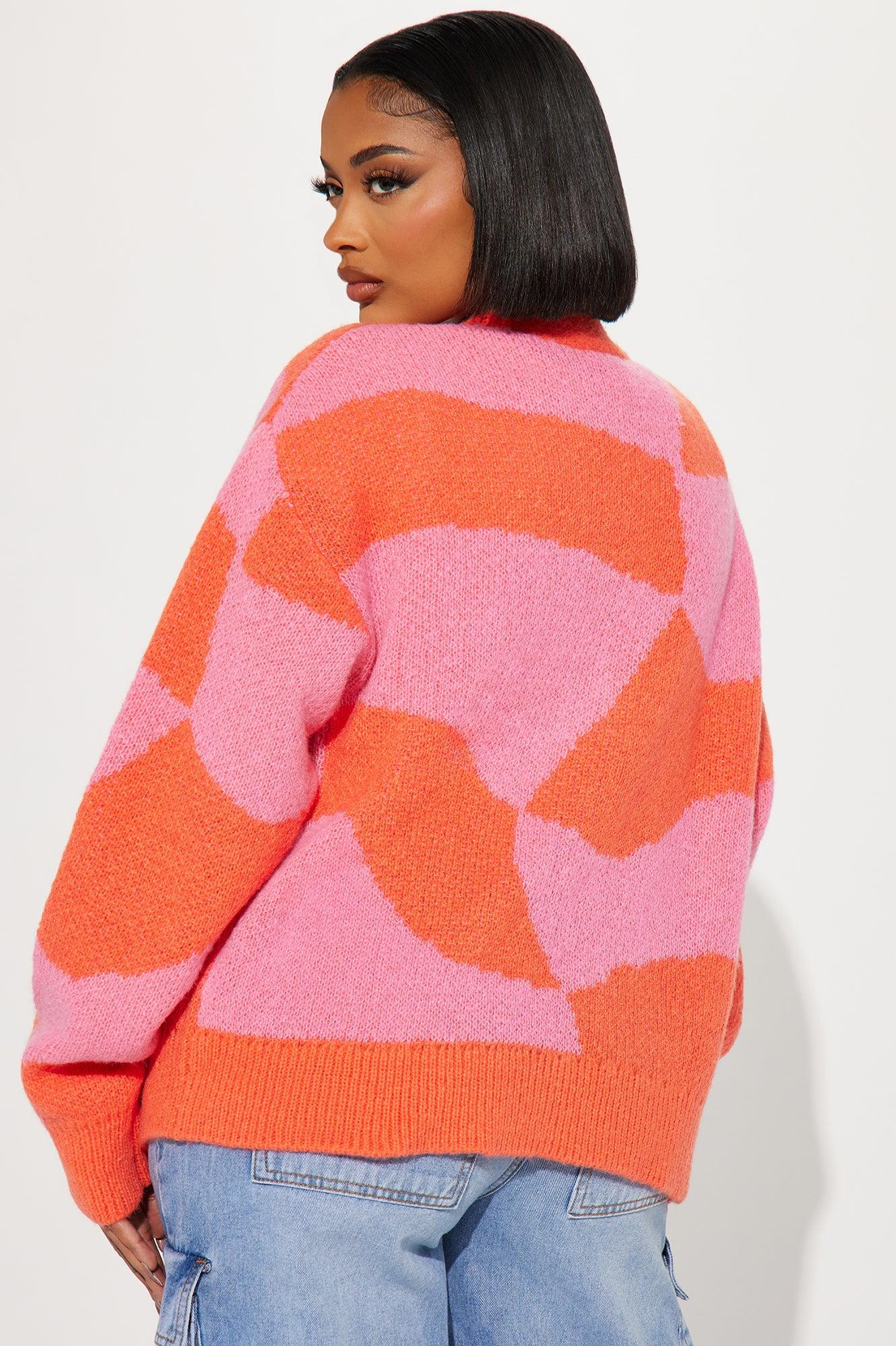 All Mixed Up Cardigan - Pink/combo Product Image