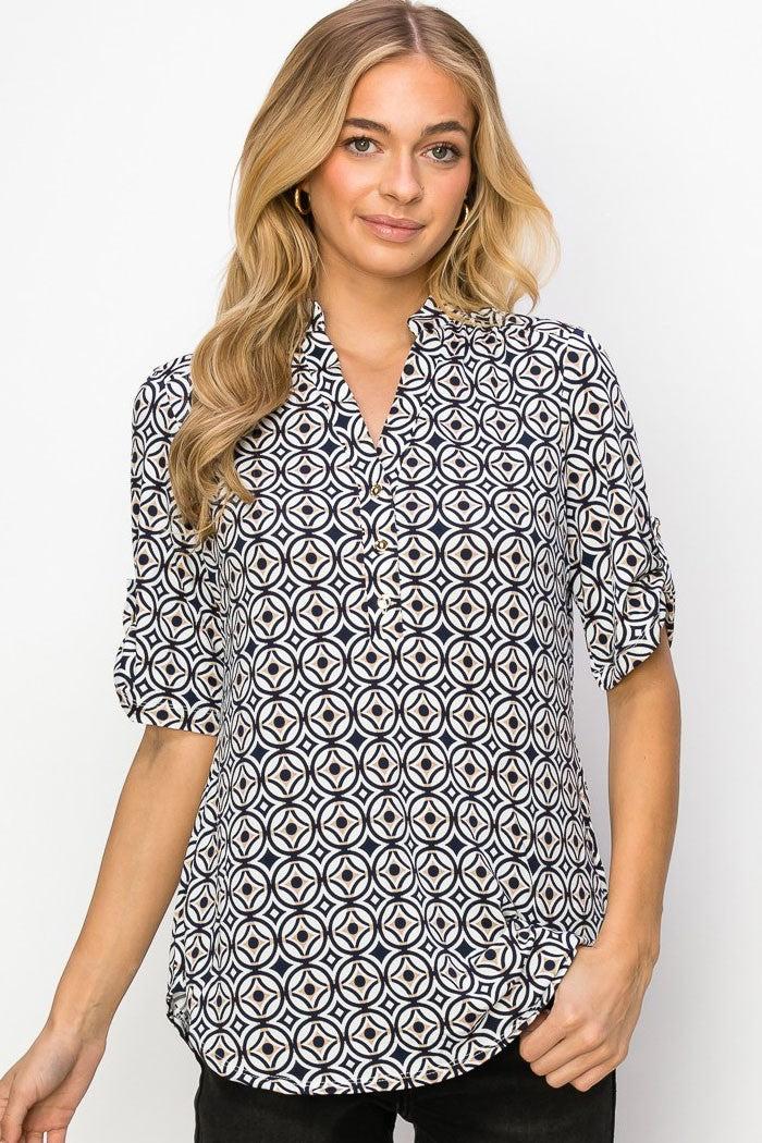 Perseption Studio Drape Blouse Product Image