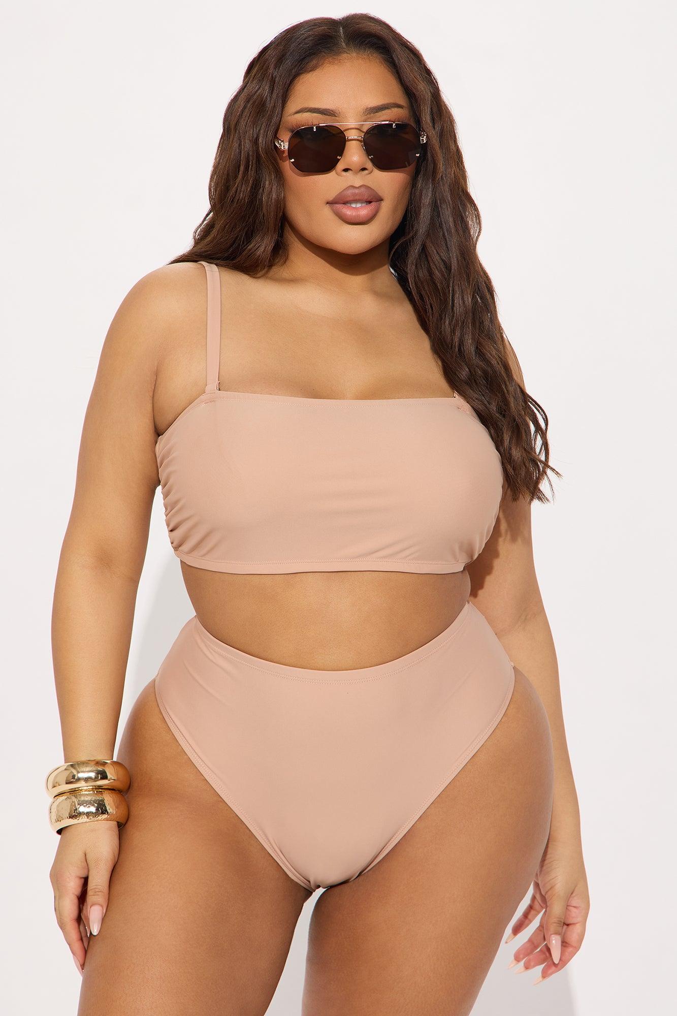 Maui Mix And Match Bandeau Bikini Top - Mocha Product Image