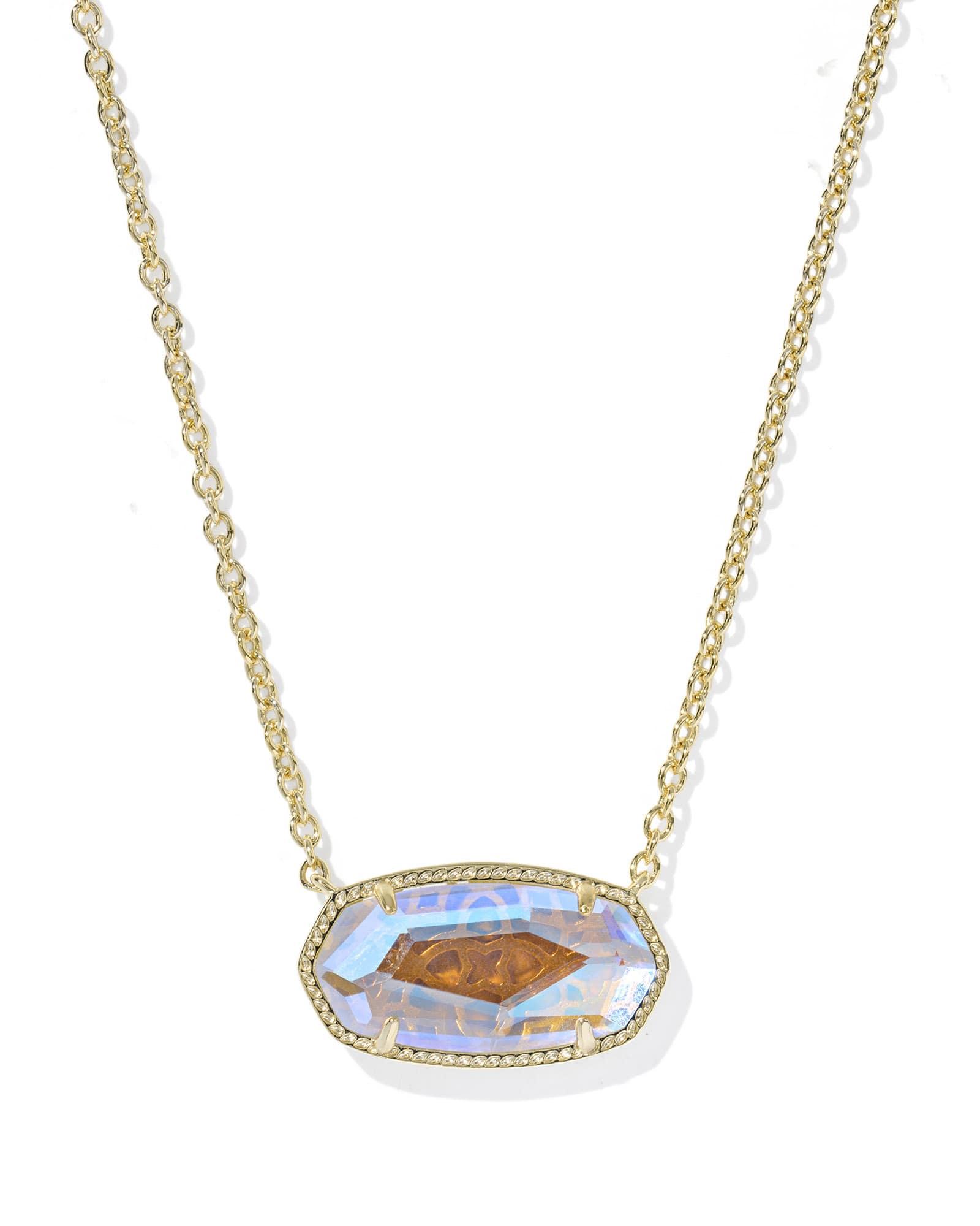 Elisa Gold Statement Short Pendant Necklace Product Image