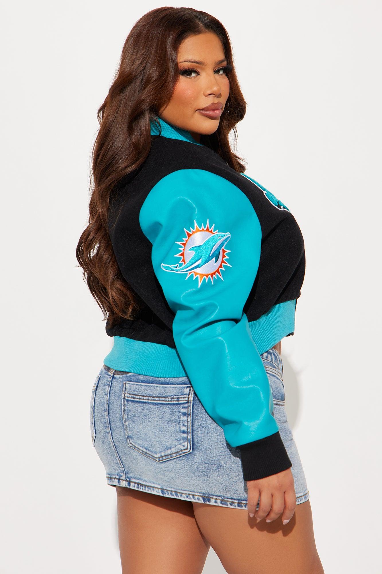 Miami Dolphins Bomber Jacket - Black Product Image