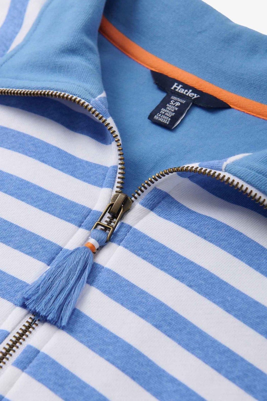 Mock Neck Pullover - Marina Stripes Product Image