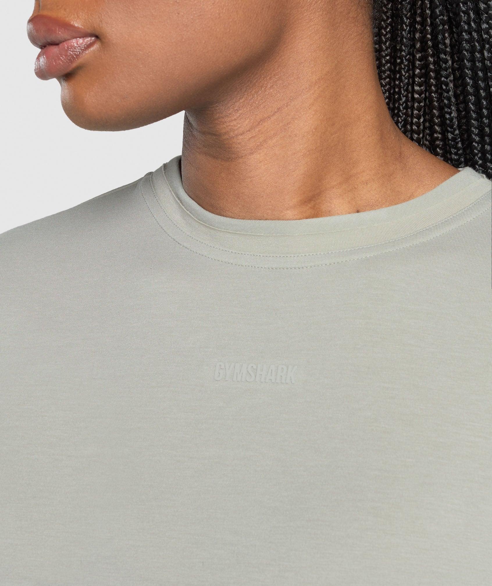 Gymshark Superset Graphic T-shirt - Stone Grey Female Product Image