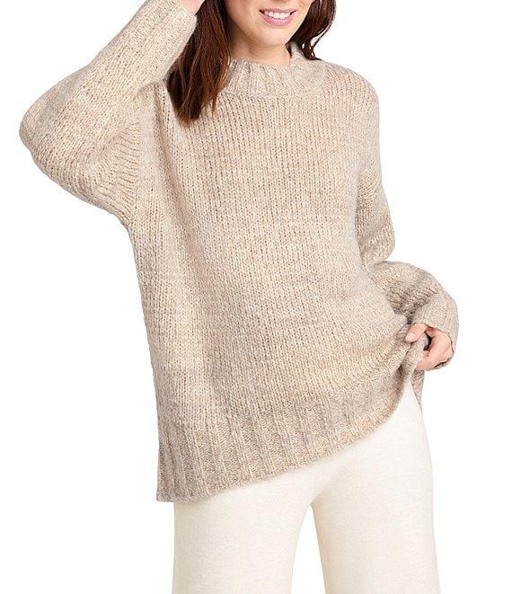 Splendid x Cella Jane Blog Mock Neck Long Sleeve Tunic Sweater Product Image