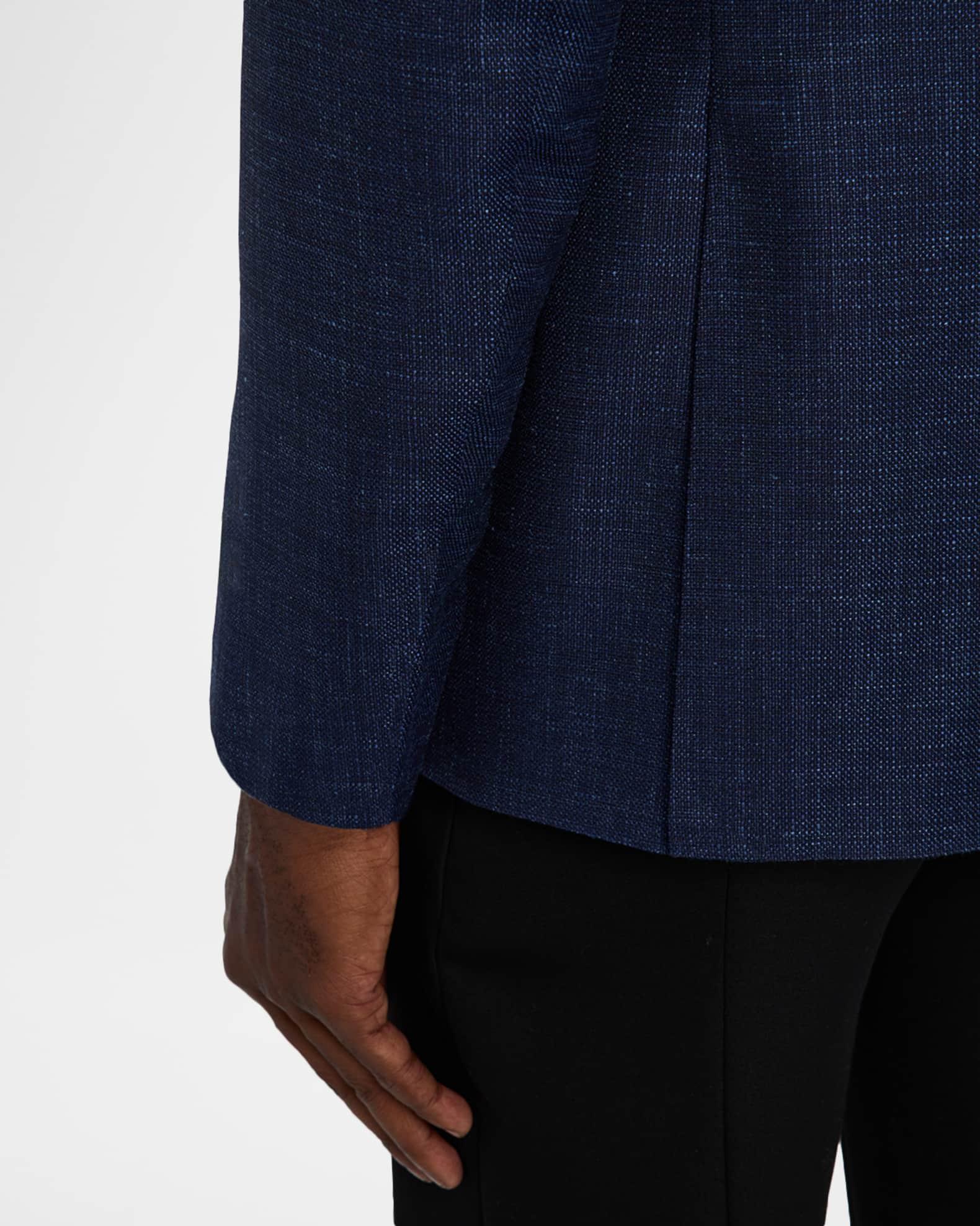 Men's Textured Wool-Blend Notch Lapel Blazer Product Image
