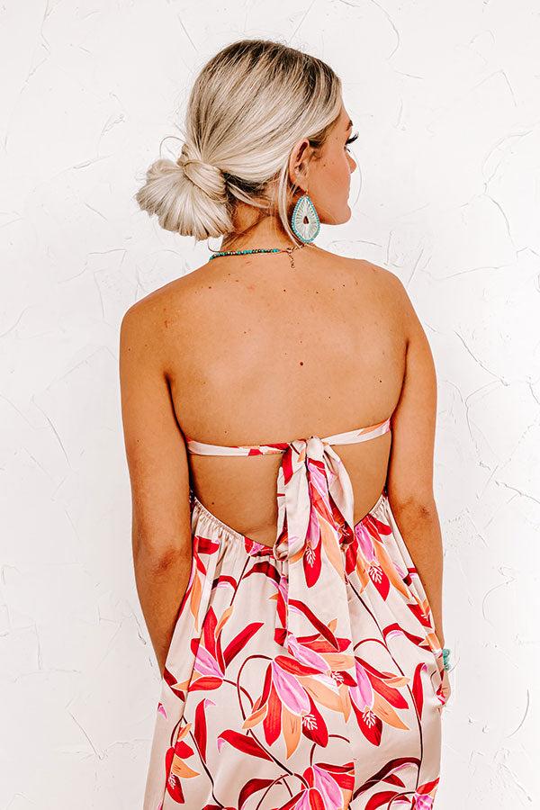 Caribbean Dreaming Satin Jumpsuit Product Image