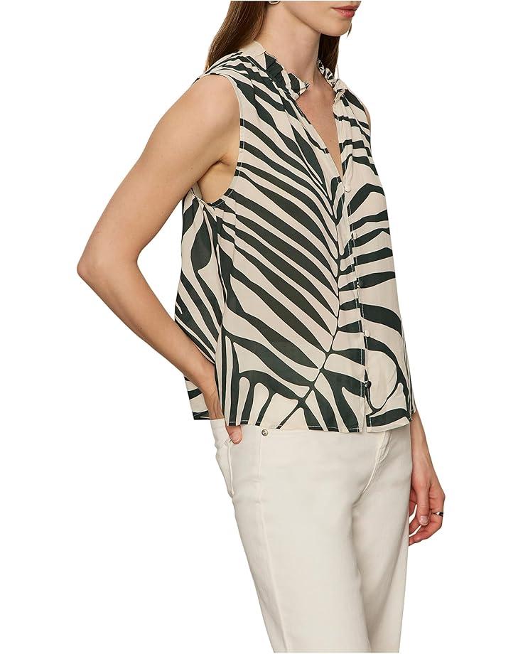 V-Neck Tank Peplum With Pleats Product Image