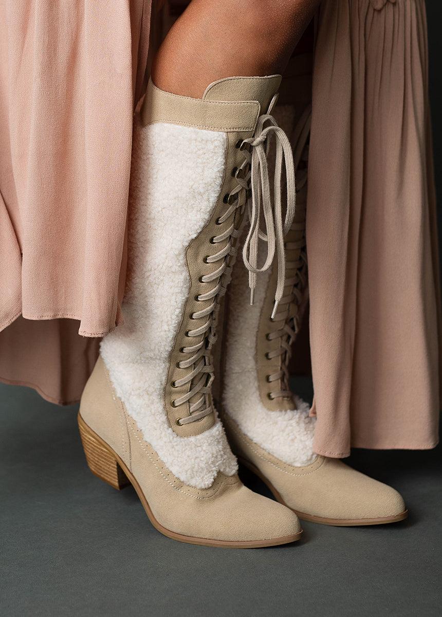Kiko Tall Boots in Tan Female Product Image