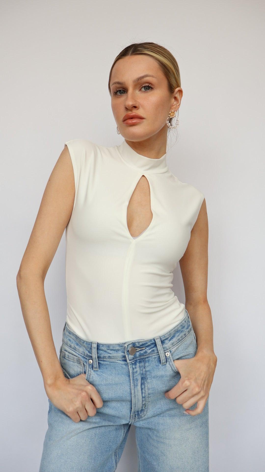 Sleeveless Mock Neck Top Product Image