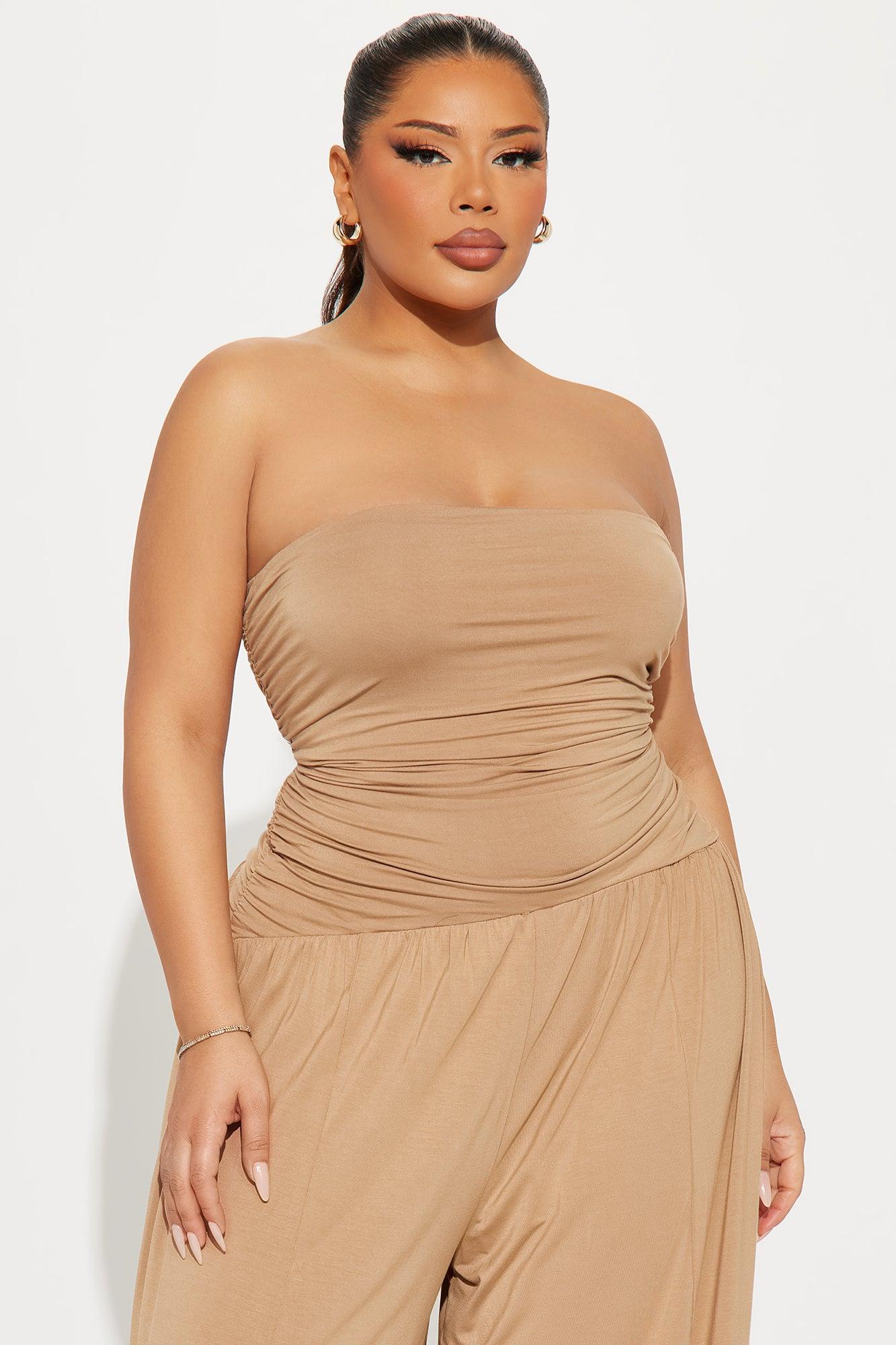 Hammock Daydreams Jumpsuit - Taupe Product Image