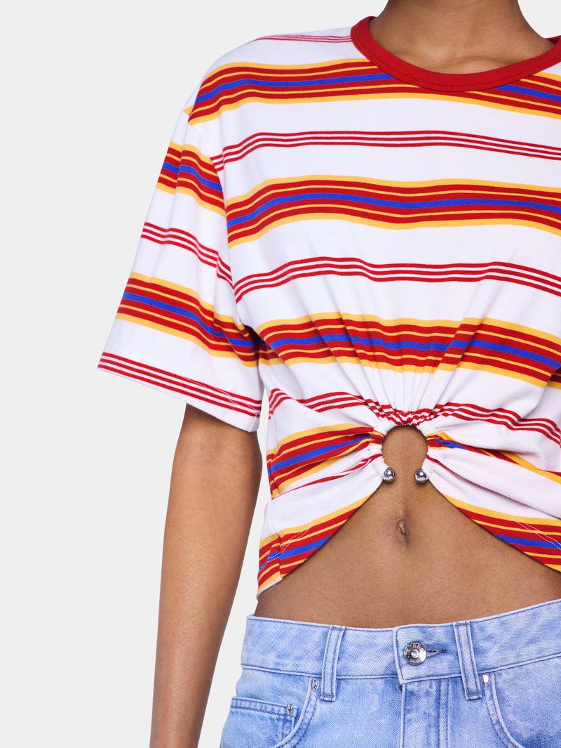 CROPPED T-SHIRT IN COTTON Product Image