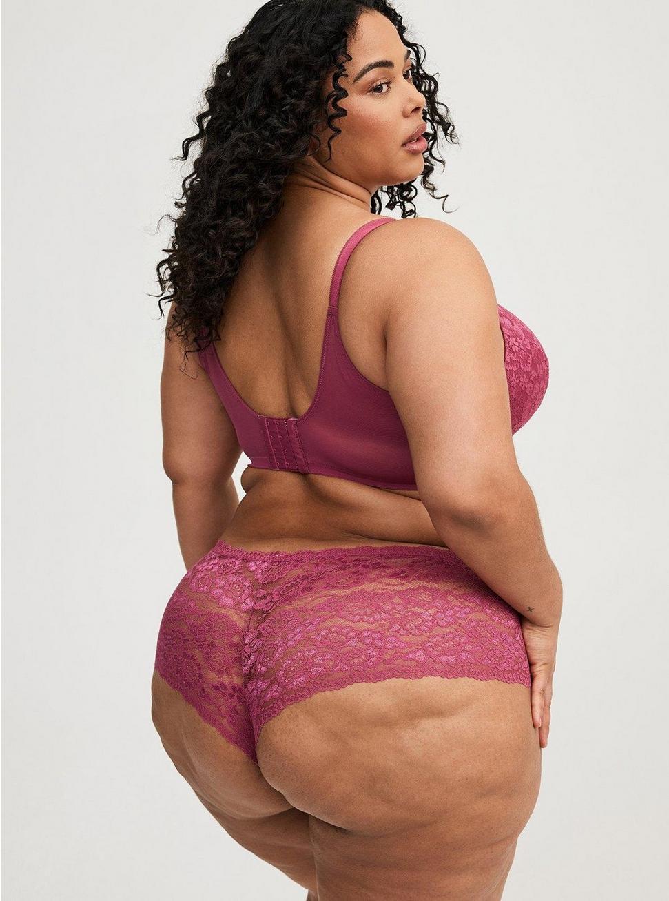 Mid-Rise Simply Lace Cheeky Panty Product Image