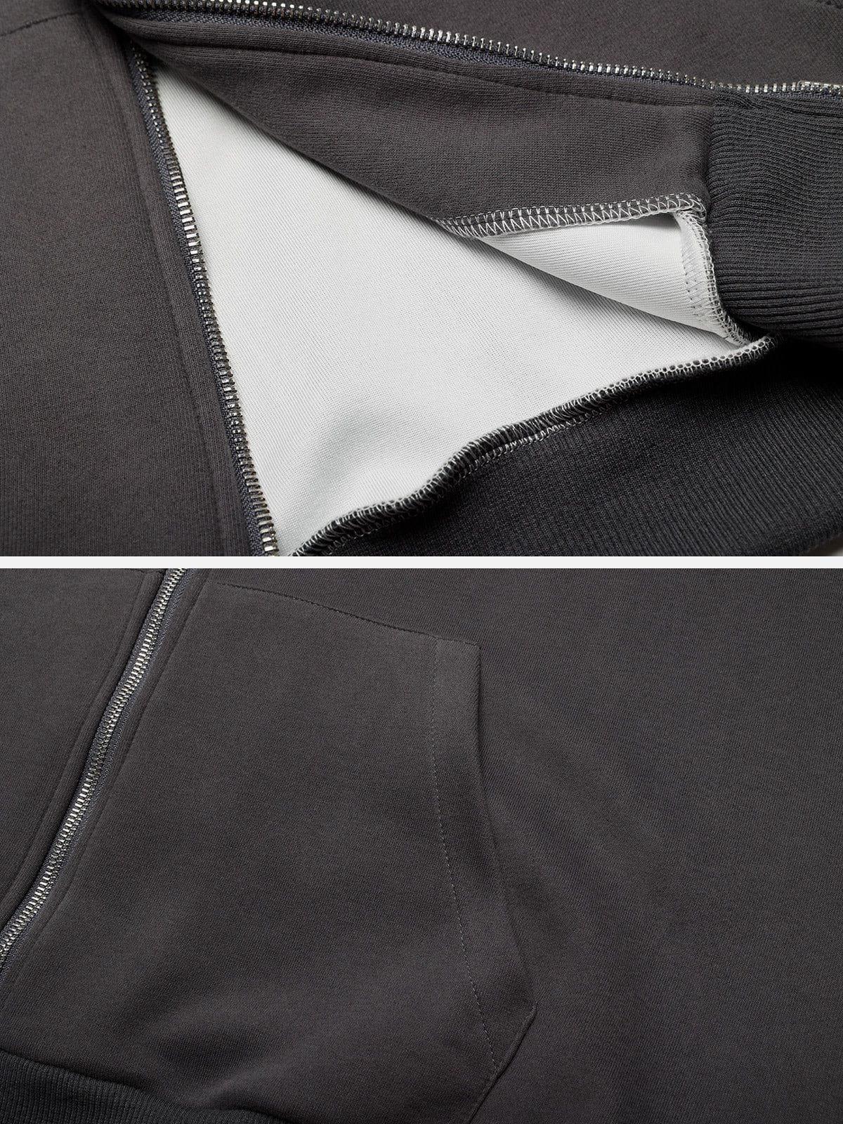 Aelfric Eden Applique Zip Up Hoodie Product Image