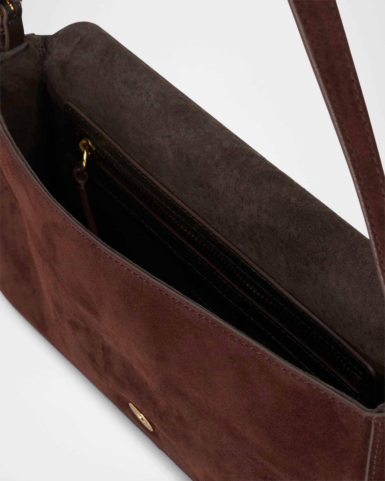 Harlow Buckle Suede Shoulder Bag Product Image