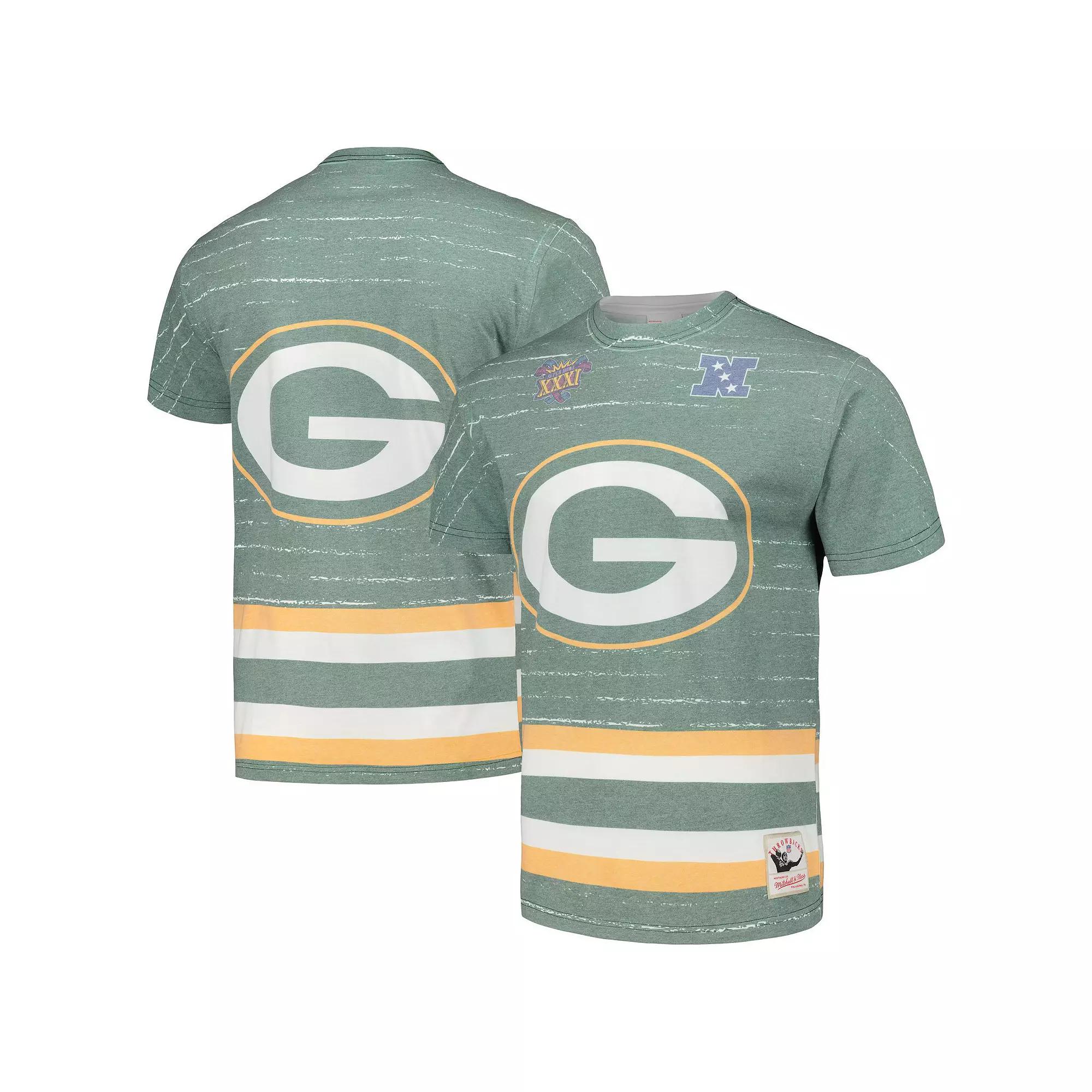 Men's Mitchell & Ness Green Green Bay Packers Jumbotron 3.0 T-Shirt, Size: XL Product Image
