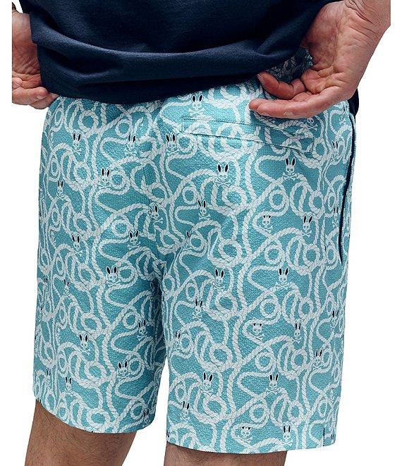 Psycho Bunny Cyrus Nautical-Inspired 5 3/4#double; Inseam Swim Trunks Product Image