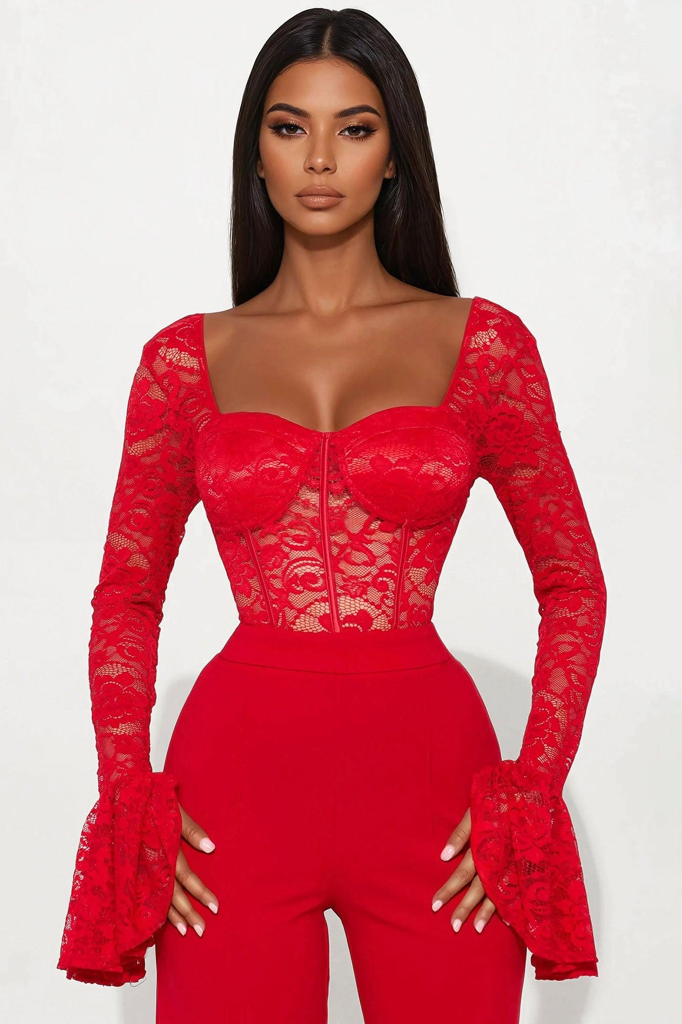 Sweeter Than You Jumpsuit - Red Product Image