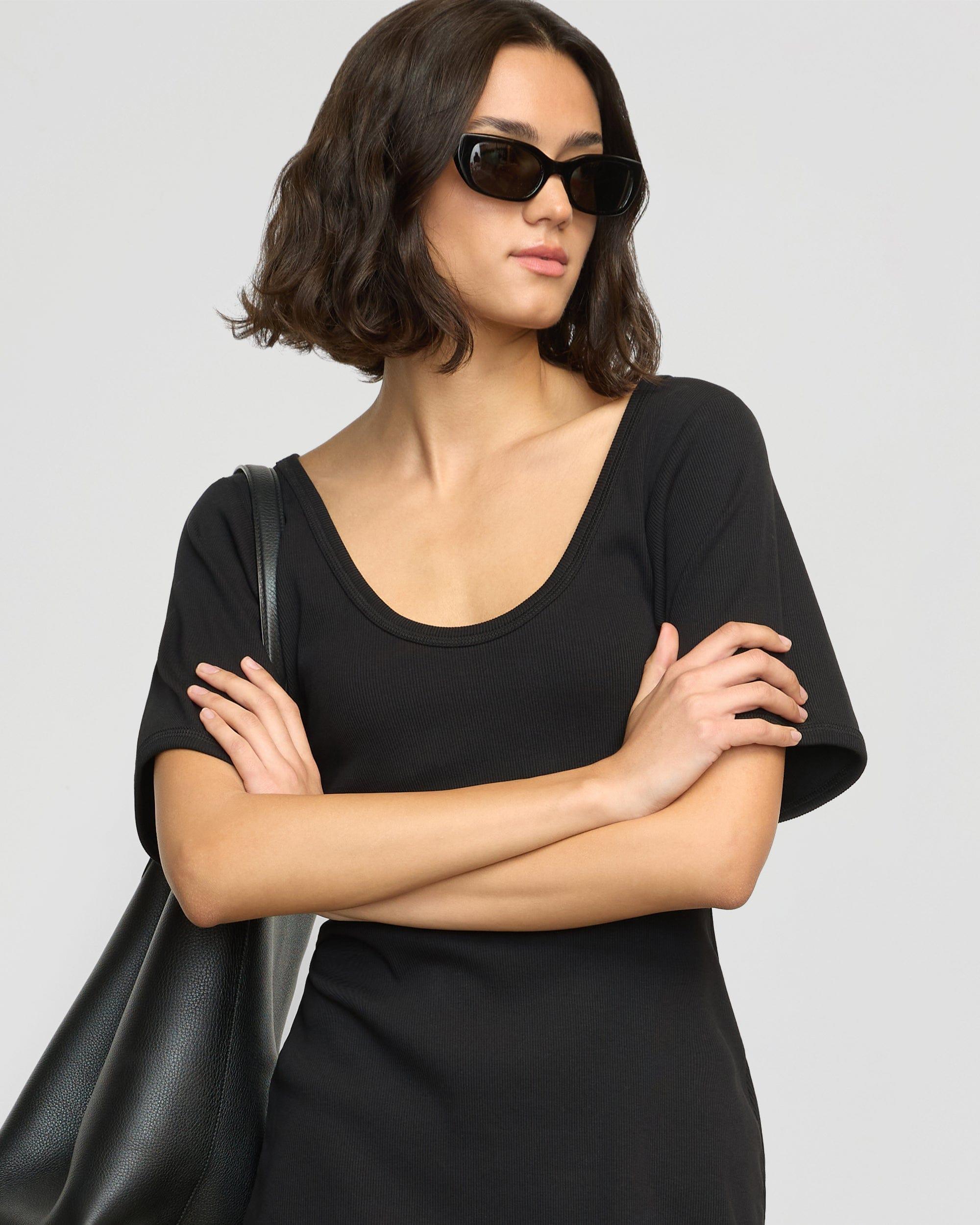 Rae Sculpted Scoop-Neck Mini Dress Product Image