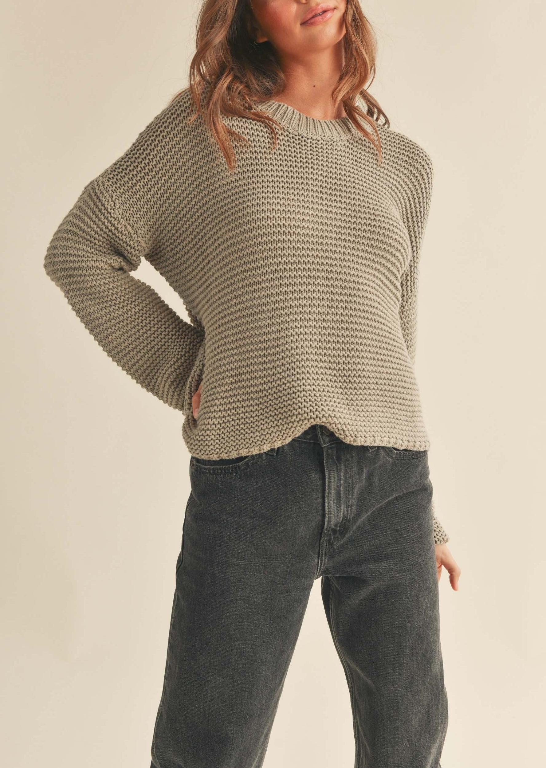 Knitted Round Neck Sweater Product Image