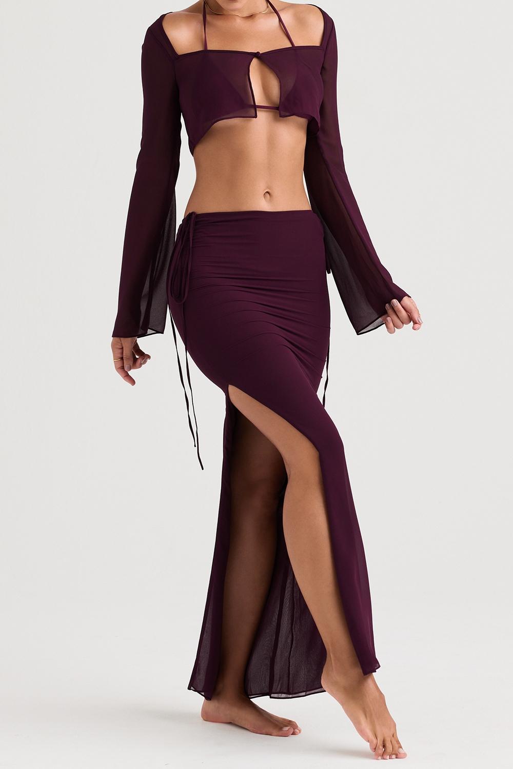 Marseille  prune cover up top Product Image